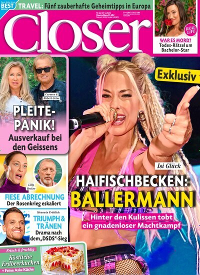Titelbild der Ausgabe 22/2026 von Closer. Diese Zeitschrift und viele weitere Lifestylemagazine und Peoplemagazine als Abo oder epaper bei United Kiosk online kaufen.
