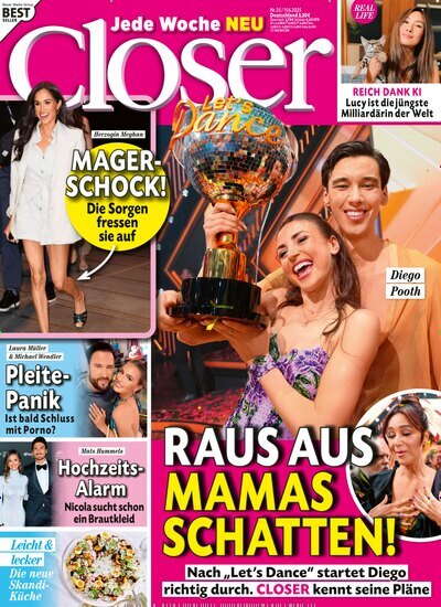 Titelbild der Ausgabe 25/2025 von Closer. Diese Zeitschrift und viele weitere Lifestylemagazine und Peoplemagazine als Abo oder epaper bei United Kiosk online kaufen.