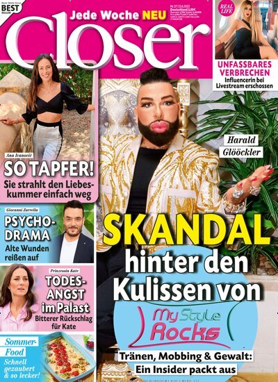 Titelbild der Ausgabe 27/2025 von Closer. Diese Zeitschrift und viele weitere Lifestylemagazine und Peoplemagazine als Abo oder epaper bei United Kiosk online kaufen.