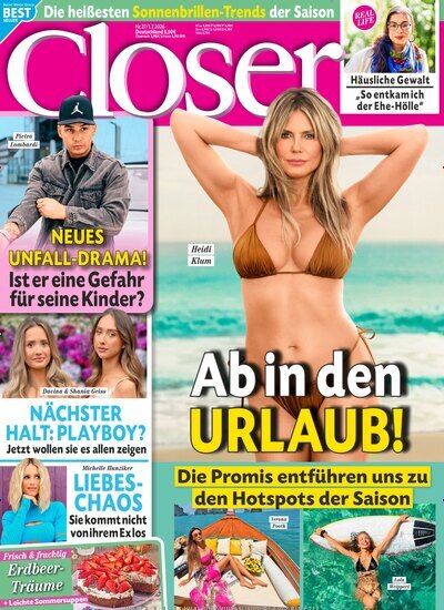 Titelbild der Ausgabe 27/2026 von Closer. Diese Zeitschrift und viele weitere Lifestylemagazine und Peoplemagazine als Abo oder epaper bei United Kiosk online kaufen.