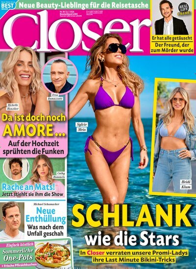 Titelbild der Ausgabe 30/2026 von Closer. Diese Zeitschrift und viele weitere Lifestylemagazine und Peoplemagazine als Abo oder epaper bei United Kiosk online kaufen.