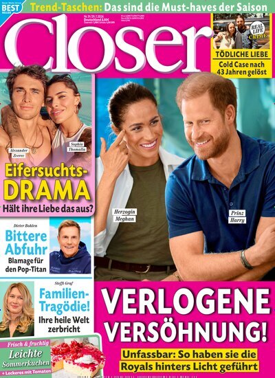 Titelbild der Ausgabe 31/2026 von Closer. Diese Zeitschrift und viele weitere Lifestylemagazine und Peoplemagazine als Abo oder epaper bei United Kiosk online kaufen.