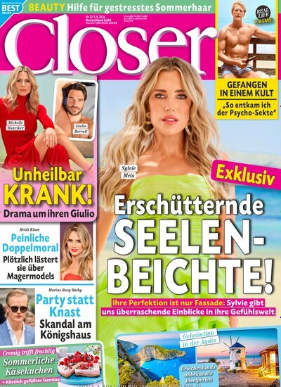 Titelbild der Ausgabe 32/2026 von Closer. Diese Zeitschrift und viele weitere Lifestylemagazine und Peoplemagazine als Abo oder epaper bei United Kiosk online kaufen.