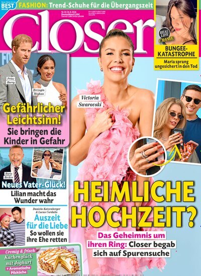 Titelbild der Ausgabe 35/2026 von Closer. Diese Zeitschrift und viele weitere Lifestylemagazine und Peoplemagazine als Abo oder epaper bei United Kiosk online kaufen.