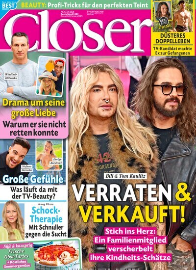 Titelbild der Ausgabe 36/2026 von Closer. Diese Zeitschrift und viele weitere Lifestylemagazine und Peoplemagazine als Abo oder epaper bei United Kiosk online kaufen.
