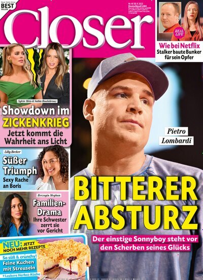 Titelbild der Ausgabe 41/2025 von Closer. Diese Zeitschrift und viele weitere Lifestylemagazine und Peoplemagazine als Abo oder epaper bei United Kiosk online kaufen.