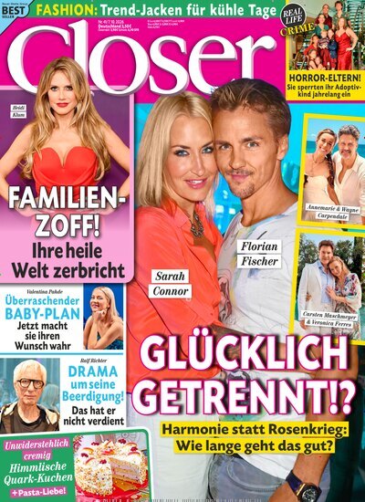 Titelbild der Ausgabe 41/2026 von Closer. Diese Zeitschrift und viele weitere Lifestylemagazine und Peoplemagazine als Abo oder epaper bei United Kiosk online kaufen.