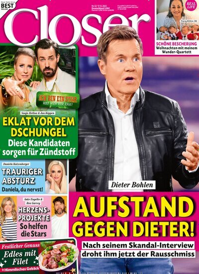 Titelbild der Ausgabe 52/2025 von Closer. Diese Zeitschrift und viele weitere Lifestylemagazine und Peoplemagazine als Abo oder epaper bei United Kiosk online kaufen.