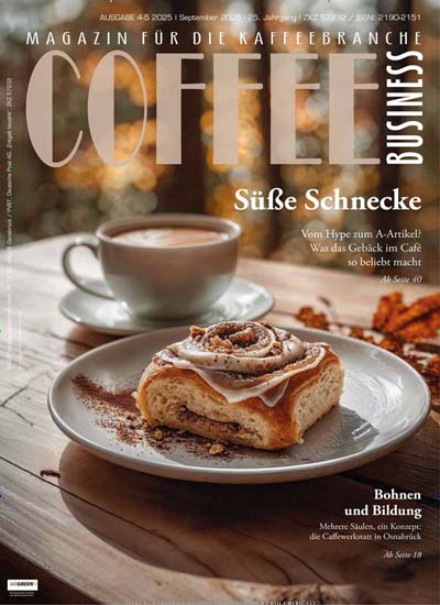Titelbild der Ausgabe 1/2026 von Coffee Business. Diese Zeitschrift und viele weitere Gastronomiezeitschriften, Fashionmagazine, Beautymagazine als Abo oder epaper bei United Kiosk online kaufen.