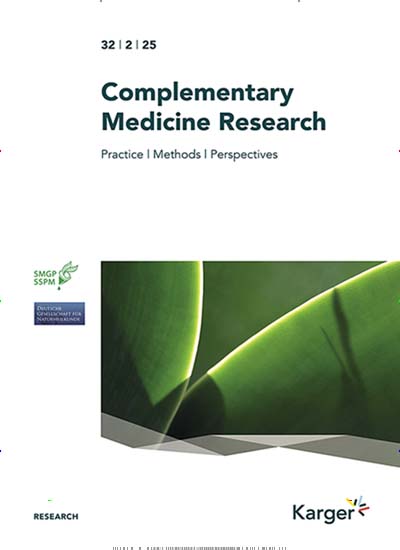 Titelbild der Ausgabe 4/2025 von Complementary Medicine Research. Diese Zeitschrift und viele weitere Pflegezeitschriften und medizinische Fachzeitschriften als Abo oder epaper bei United Kiosk online kaufen.