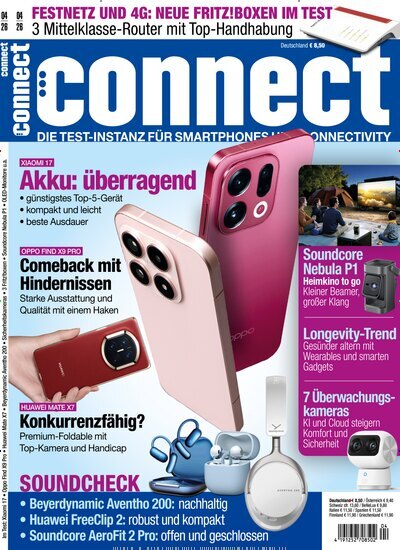 Titelbild der Ausgabe 4/2026 von connect. Diese Zeitschrift und viele weitere Audiomagazine, Filmmagazine und Fotozeitschriften als Abo oder epaper bei United Kiosk online kaufen.