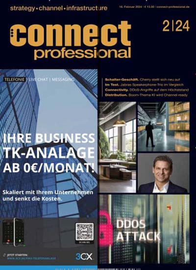 Titelbild der Ausgabe 2/2024 von connect professional. Diese Zeitschrift und viele weitere Logistikmagazine und Medienmagazine als Abo oder epaper bei United Kiosk online kaufen.