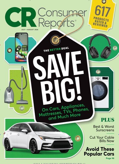 Titelbild der Ausgabe 7/2026 von Consumer Reports. Diese Zeitschrift und viele weitere Wirtschaftsmagazine und Politikmagazine als Abo oder epaper bei United Kiosk online kaufen.