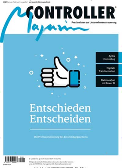 Titelbild der Ausgabe 1/2021 von Controller Magazin. Diese Zeitschrift und viele weitere Businessmagazine als Abo oder epaper bei United Kiosk online kaufen.