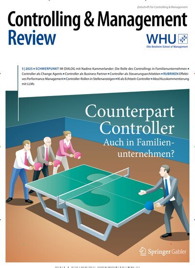 Titelbild der Ausgabe 5/2025 von Controlling & Management Review. Diese Zeitschrift und viele weitere Businessmagazine als Abo oder epaper bei United Kiosk online kaufen.