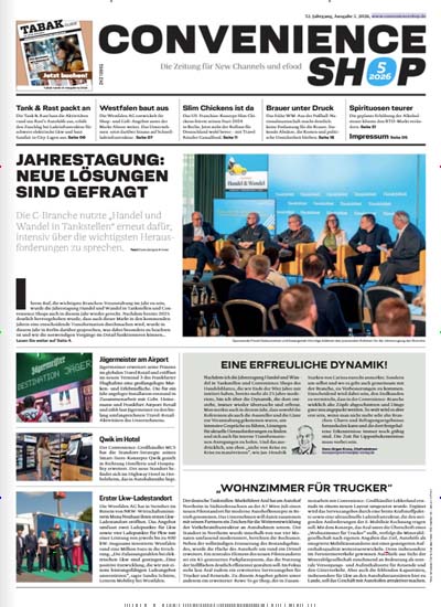 Titelbild der Ausgabe 5/2026 von Convenience Shop. Diese Zeitschrift und viele weitere Gastronomiezeitschriften, Fashionmagazine, Beautymagazine als Abo oder epaper bei United Kiosk online kaufen.