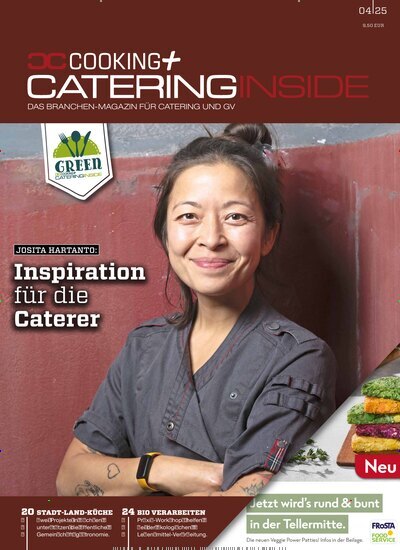 Titelbild der Ausgabe 4/2025 von Cooking + Catering Inside. Diese Zeitschrift und viele weitere Gastronomiezeitschriften, Fashionmagazine, Beautymagazine als Abo oder epaper bei United Kiosk online kaufen.