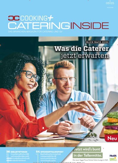 Titelbild der Ausgabe 5/2025 von Cooking + Catering Inside. Diese Zeitschrift und viele weitere Gastronomiezeitschriften, Fashionmagazine, Beautymagazine als Abo oder epaper bei United Kiosk online kaufen.