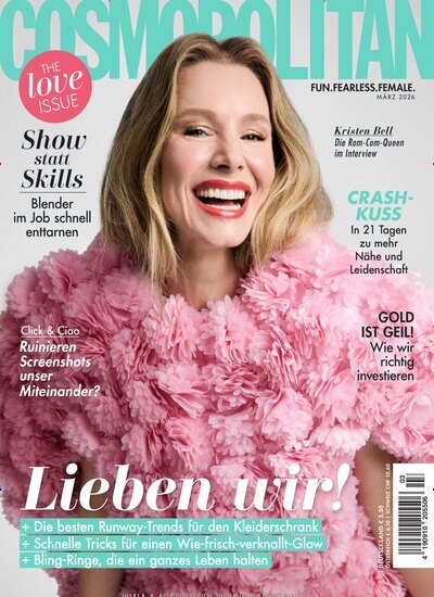Titelbild der Ausgabe 3/2026 von Cosmopolitan. Diese Zeitschrift und viele weitere Frauenzeitschriften als Abo oder epaper bei United Kiosk online kaufen.