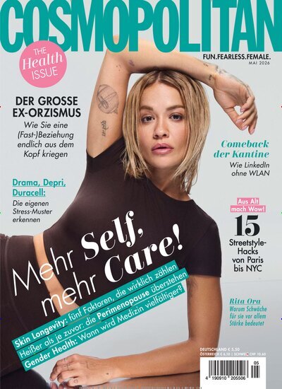 Titelbild der Ausgabe 5/2026 von Cosmopolitan. Diese Zeitschrift und viele weitere Frauenzeitschriften als Abo oder epaper bei United Kiosk online kaufen.