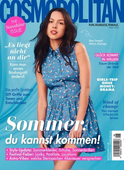 Titelbild der Ausgabe 6/2026 von Cosmopolitan. Diese Zeitschrift und viele weitere Frauenzeitschriften als Abo oder epaper bei United Kiosk online kaufen.