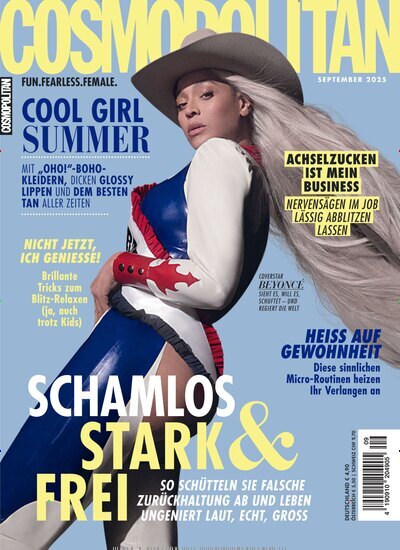 Titelbild der Ausgabe 9/2025 von Cosmopolitan. Diese Zeitschrift und viele weitere Frauenzeitschriften als Abo oder epaper bei United Kiosk online kaufen.