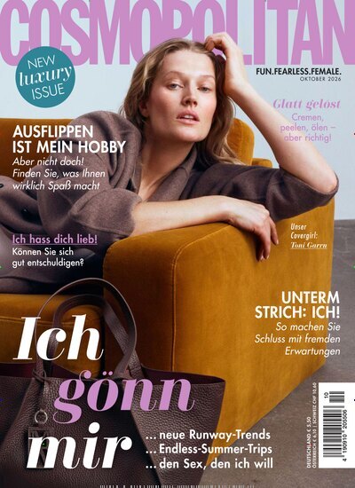 Titelbild der Ausgabe 10/2026 von Cosmopolitan. Diese Zeitschrift und viele weitere Frauenzeitschriften als Abo oder epaper bei United Kiosk online kaufen.