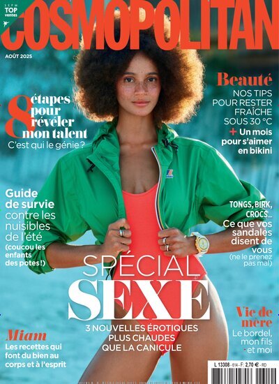Titelbild der Ausgabe 7/2025 von Cosmopolitan Frankreich. Diese Zeitschrift und viele weitere Frauenzeitschriften als Abo oder epaper bei United Kiosk online kaufen.