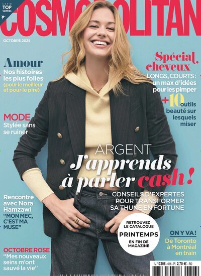 Titelbild der Ausgabe 9/2025 von Cosmopolitan Frankreich. Diese Zeitschrift und viele weitere Frauenzeitschriften als Abo oder epaper bei United Kiosk online kaufen.