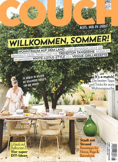 Titelbild der Ausgabe 5/2025 von Couch. Diese Zeitschrift und viele weitere Frauenzeitschriften als Abo oder epaper bei United Kiosk online kaufen.