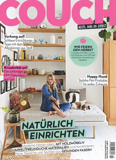 Titelbild der Ausgabe 7/2025 von Couch. Diese Zeitschrift und viele weitere Frauenzeitschriften als Abo oder epaper bei United Kiosk online kaufen.
