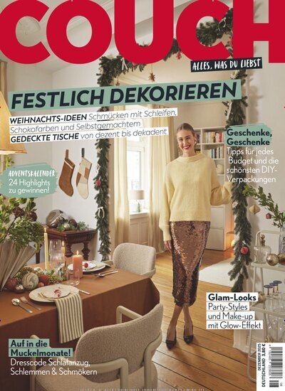 Titelbild der Ausgabe 8/2025 von Couch. Diese Zeitschrift und viele weitere Frauenzeitschriften als Abo oder epaper bei United Kiosk online kaufen.