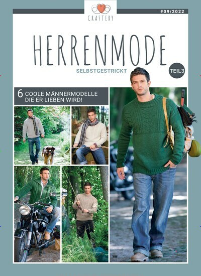 Titelbild der Ausgabe 9/2022 von Craftery - Herrenmode selbstgestrickt. Diese Zeitschrift und viele weitere Modemagazine und DIY-Magazine als Abo oder epaper bei United Kiosk online kaufen.