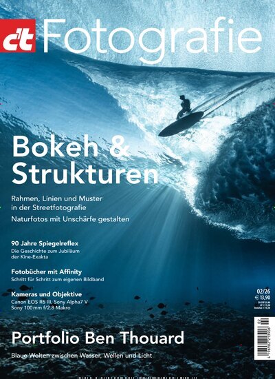 Titelbild der Ausgabe 2/2026 von ct Fotografie. Diese Zeitschrift und viele weitere Computerzeitschriften, Tabletmagazine und Smartphonemagazine als Abo oder epaper bei United Kiosk online kaufen.