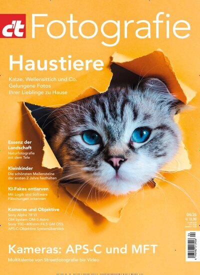 Titelbild der Ausgabe 4/2026 von ct Fotografie. Diese Zeitschrift und viele weitere Computerzeitschriften, Tabletmagazine und Smartphonemagazine als Abo oder epaper bei United Kiosk online kaufen.