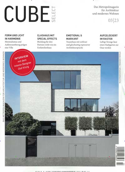 Titelbild der Ausgabe 3/2023 von Cube Select. Diese Zeitschrift und viele weitere Gartenzeitschriften und Wohnzeitschriften als Abo oder epaper bei United Kiosk online kaufen.