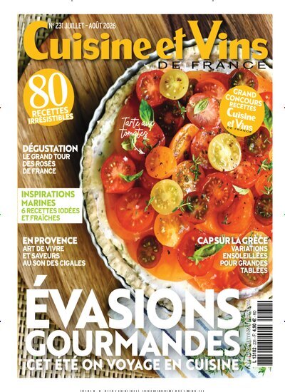 Titelbild der Ausgabe 5/2026 von Cuisine et Vins de France. Diese Zeitschrift und viele weitere Gartenzeitschriften und Wohnzeitschriften als Abo oder epaper bei United Kiosk online kaufen.