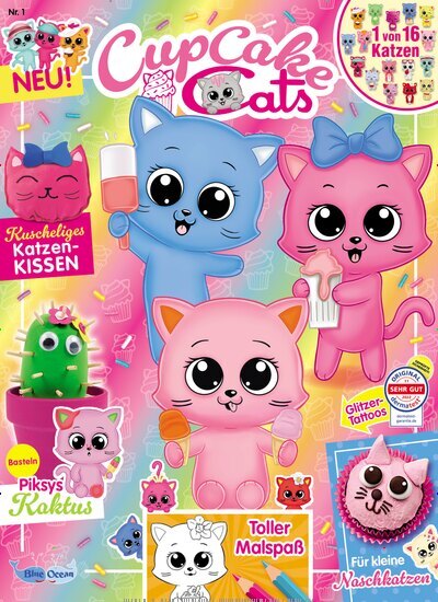 Titelbild der Ausgabe 1/2025 von CupCakeCats. Diese Zeitschrift und viele weitere Jugendzeitschriften und Kinderzeitschriften als Abo oder epaper bei United Kiosk online kaufen.