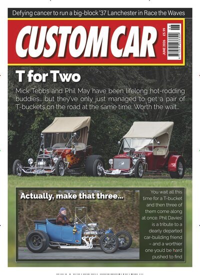 Titelbild der Ausgabe 6/2026 von Custom Car. Diese Zeitschrift und viele weitere Automagazine und Motorradzeitschriften als Abo oder epaper bei United Kiosk online kaufen.