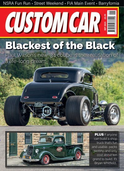 Titelbild der Ausgabe 9/2025 von Custom Car. Diese Zeitschrift und viele weitere Automagazine und Motorradzeitschriften als Abo oder epaper bei United Kiosk online kaufen.