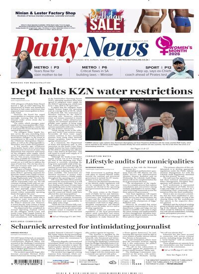 Titelbild der Ausgabe 158/2026 von Daily News. Diese Zeitschrift und viele weitere Zeitungsabos als Abo oder epaper bei United Kiosk online kaufen.