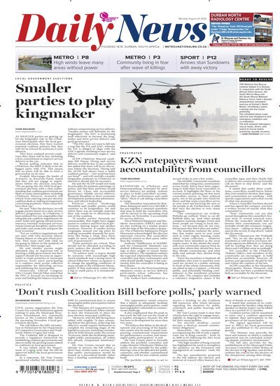 Titelbild der Ausgabe 159/2026 von Daily News. Diese Zeitschrift und viele weitere Zeitungsabos als Abo oder epaper bei United Kiosk online kaufen.