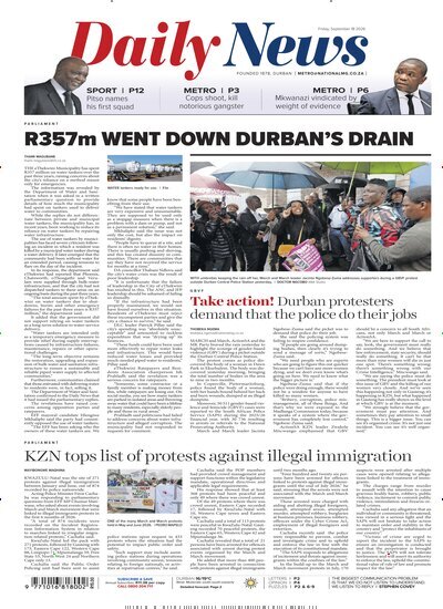 Titelbild der Ausgabe 178/2026 von Daily News. Diese Zeitschrift und viele weitere Zeitungsabos als Abo oder epaper bei United Kiosk online kaufen.