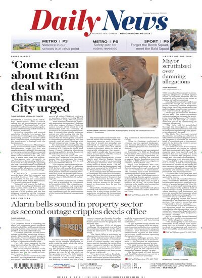 Titelbild der Ausgabe 180/2026 von Daily News. Diese Zeitschrift und viele weitere Zeitungsabos als Abo oder epaper bei United Kiosk online kaufen.