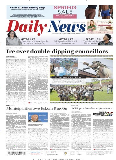 Titelbild der Ausgabe 182/2026 von Daily News. Diese Zeitschrift und viele weitere Zeitungsabos als Abo oder epaper bei United Kiosk online kaufen.