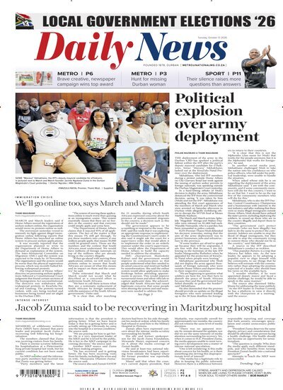Titelbild der Ausgabe 194/2026 von Daily News. Diese Zeitschrift und viele weitere Zeitungsabos als Abo oder epaper bei United Kiosk online kaufen.