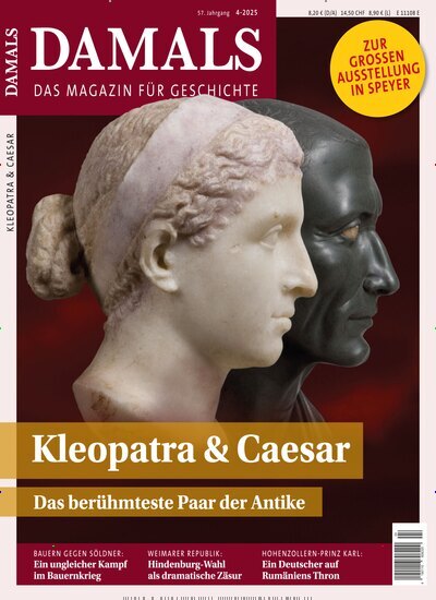 Titelbild der Ausgabe 4/2025 von Damals. Diese Zeitschrift und viele weitere Reisemagazine, Freizeitmagazine und Wissensmagazine als Abo oder epaper bei United Kiosk online kaufen.