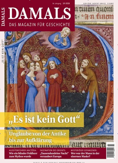 Titelbild der Ausgabe 10/2026 von Damals. Diese Zeitschrift und viele weitere Reisemagazine, Freizeitmagazine und Wissensmagazine als Abo oder epaper bei United Kiosk online kaufen.