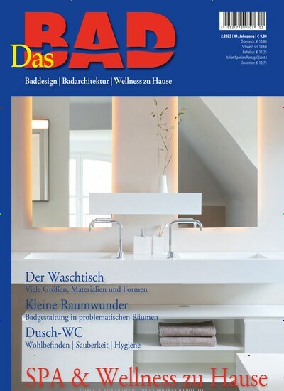 Titelbild der Ausgabe 2/2023 von Das Bad. Diese Zeitschrift und viele weitere Gartenzeitschriften und Wohnzeitschriften als Abo oder epaper bei United Kiosk online kaufen.
