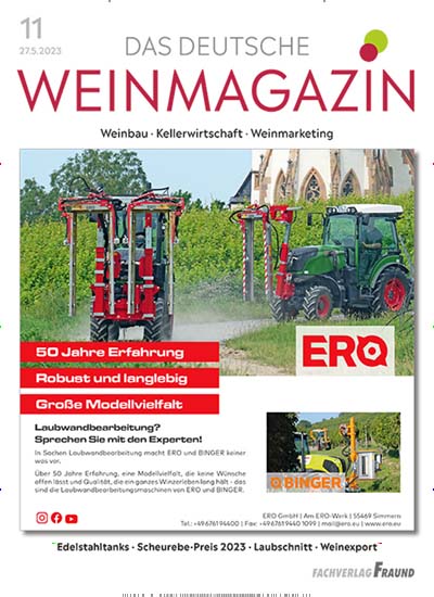 Titelbild der Ausgabe 2/2024 von Das deutsche Weinmagazin. Diese Zeitschrift und viele weitere Naturzeitschriften, Landwirtschaftszeitungen und Umweltmagazine als Abo oder epaper bei United Kiosk online kaufen.